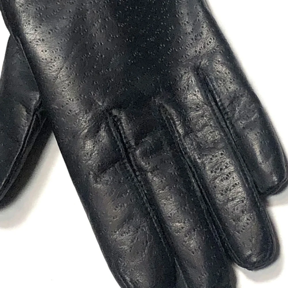 Women's Vintage Leather & Fur Gloves Dainty Elegan
